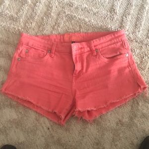 Kut distressed jean shorts